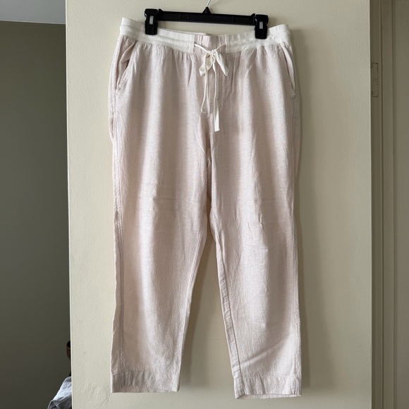 Susina Pants - SUSINA Casual Capri Loungers in Cream